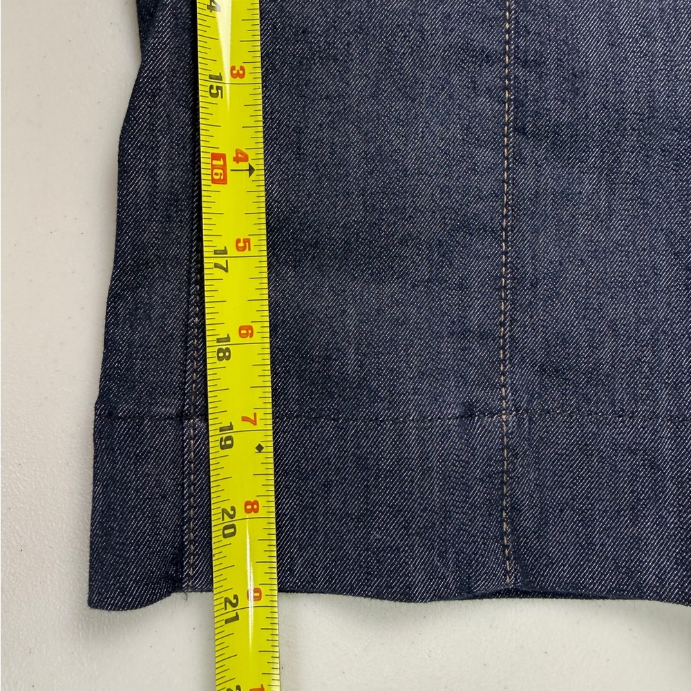 Anthropologie Pilcro Front Seam Cropped Jeans Dark Blue Size 29P Petite EUC - Picture 13 of 14
